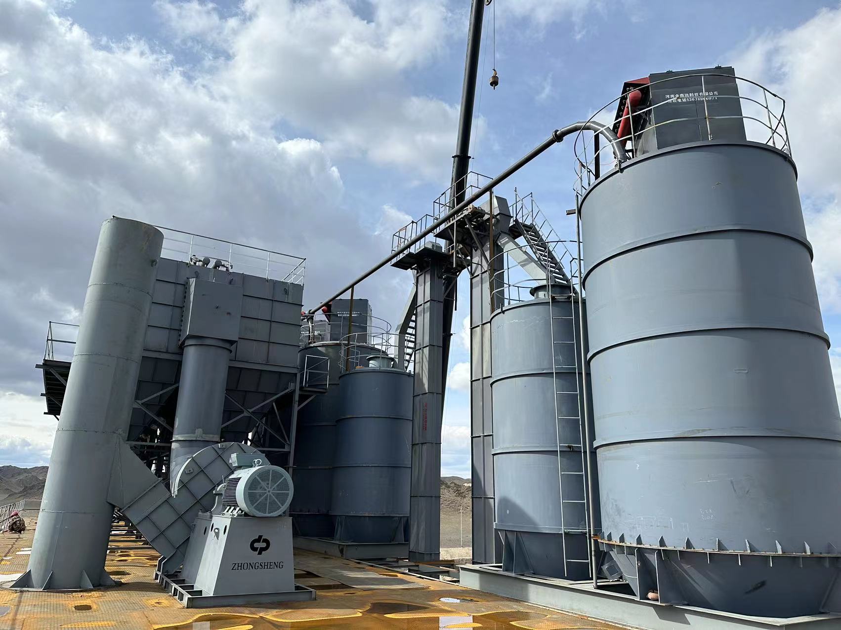 Système de transport pneumatique du shandong installé avec succès dans une grande plante chimique asiatique